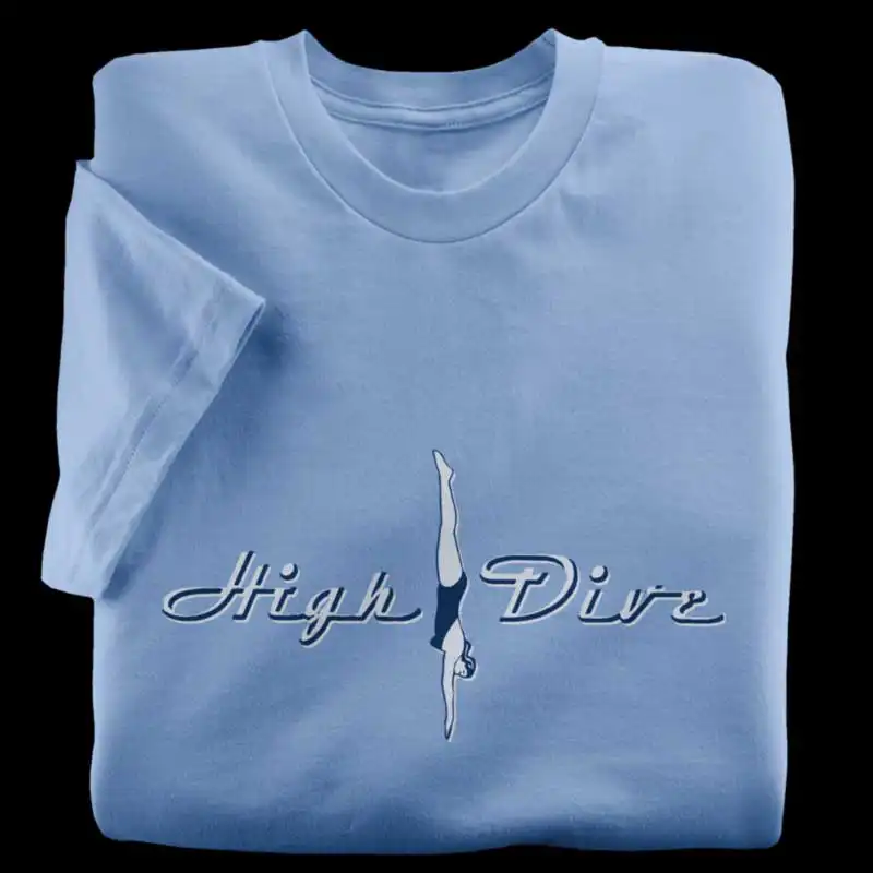 High Dive Ocean Blue T-Shirt from Seattle, Washington