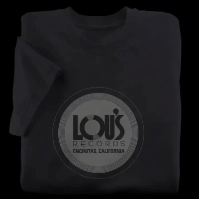 Lou's Records Black T-Shirt from Encinitas, California
