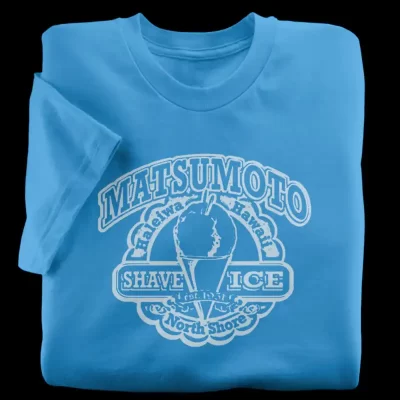 Matsumoto Shave Ice Aqua T-Shirt from Haleiwa, Hawaii