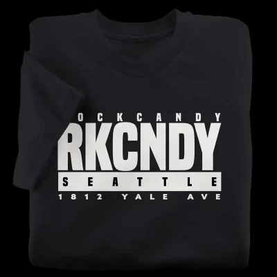 RKCNDY Black T-Shirt from Seattle, Washington
