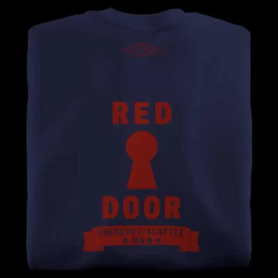 Red Door Navy T-Shirt from Seattle, Washington
