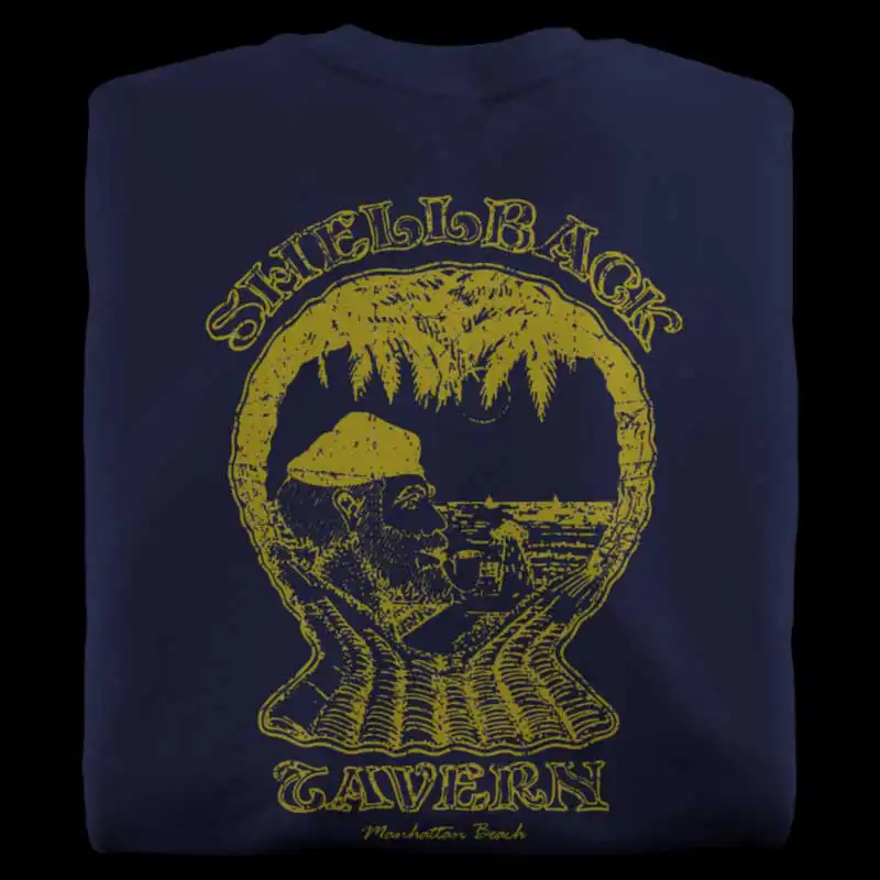 Shellback Tavern Navy T-Shirt from Manhattan Beach, California