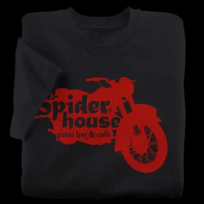The Spider House Cafe Black T-Shirt from Austin, TX