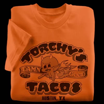 Torchy's Tacos Burnt Orange T-Shirt from Austin, Texas