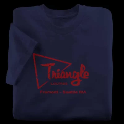 The Triangle Lounge Navy T-Shirt from Seattle, Washington