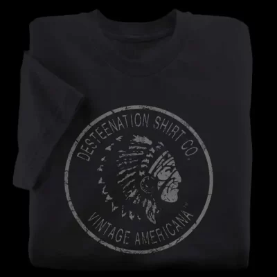 Vintage Americana Black T-Shirt from Destee-Nation in Seattle, Washington